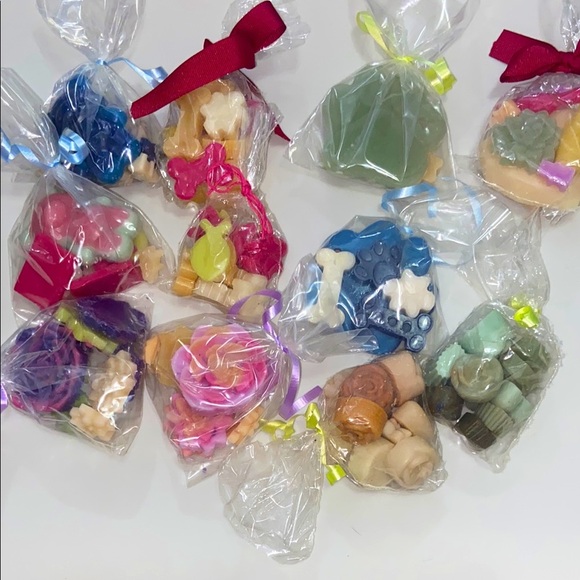 Handcrafted mystery wax sets. Includes various shapes and colors. - Picture 1 of 13